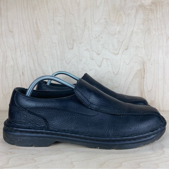Dr. Martens Norfolk Mens Size 10 Black Leather Slip On Slip Resistant Shoes - Picture 1 of 12